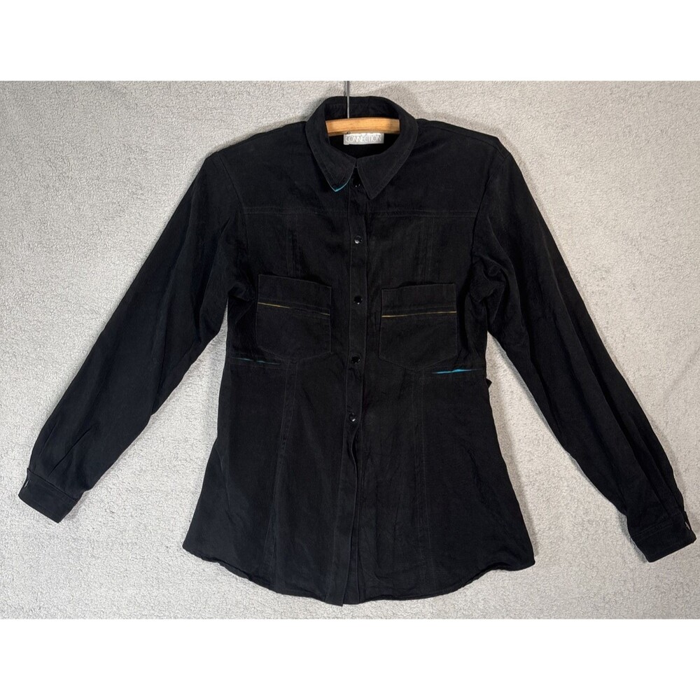 VNTG Dorothy Schoelen Silver Connection Women’s Suede Jacket Size‎ S Color Pop